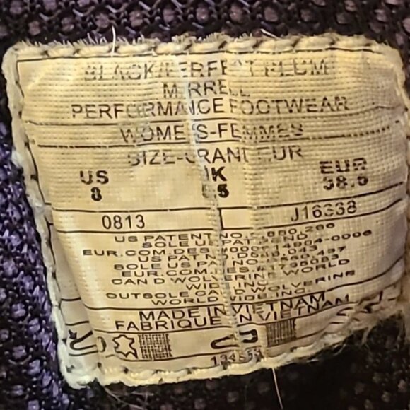 Merrell Womens Siren Sport Black/Perfect Plum Walking Hiking Shoe Size 8 J16338 - Picture 16 of 16